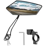 Bike Mirror, [Right 1PC] Diyife HD Wide Angle Large Bicycle Rear View Mirror, 360°Adjustable Explosion-Proof Bicycle Mirrors for Handlebar 22-25mm, Shockproof for Mountain Road Bike Scooter Motocycle