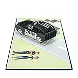 CUTPOPUP Police Car Father's Day Card Pop Up, Birthday Cards for Men, 3D Greeting Card Father Him Boy Son Brother Husband Male US8-OC123 UK