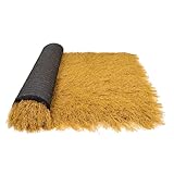 Synthetic Thatch Grass Roof,Commercial Art DIY Crafts, Palapa Thatch Roofing,Yellow Artificial Mexican Straw Roll,Palapa Thatch Roofing Duck Blind Grass Hay Bales For De (1.64ft*32.8ft(0.5m*10m))