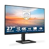 PHILIPS 27E1N1800AE - 27 inch Ultra HD monitor, speakers, height adjustable, HDR10 (3840x2160, 60 Hz, HDMI 2.0, DisplayPort 1.4) black