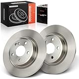 Frankberg 2x Brake Disc Set Rear Axle Compatible with Qashqai II SUV J11 J11 13-2024 Mega.ne IV Grandtour K9A/M/N 20-2024 Cap.tur II HF 20-2024 Kadjar HA HL 15-2024 Replace# 4F0615601E