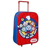 TDL Thomas The Tank Engine Kids Travel Trolley, Blue, 4-Wheel, Easy-Glide Wheels, Spacious Interior Organization