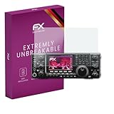 atFoliX Plastic Glass Protective Film compatible with Icom IC-9100, 9H Hybrid-Glass FX Screen Protector