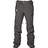 L1 Premium Goods Men's Gemini Pant '21 Theorem Water-Repellent Breathable Snowboard Trousers, Raven, M