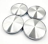 JK Set of 4 Alloy Wheel Hub Centre Caps 60mm Chrome Silver No Logo