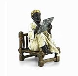 Kunst & Ambiente - Vienna Bronze - Arabian Scholar Statue - Two-Piece - Arab Figurine - Orient Sculpture - Austrian Antique - Collectables for sale