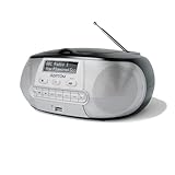 Portable CD Player with DAB/DAB+/FM Digital Radio | Bluetooth & USB MP3 Player | Battery & Mains Powered (6x”C”) | Dual Alarms & Sleep Timer | Perfect for Home, Office or Outdoors | AZATOM Zenith Z2