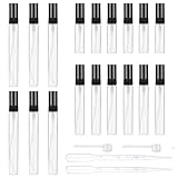 GOTRUST 22PCS Mini Glass Perfume Bottles, 3ml 5ml 10ml Transparent Makeup Atomizer Sprayer, Portable Refillable Sample Bottle, Fine Mist Atomiser for Travel Perfume Liquid