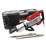 LUMBER JACK Demolition Hammer Breaker Drill 1700W 75J 230V 1900bpm Includes 2 x Chisels & Heavy Duty Wheeled Carry Case