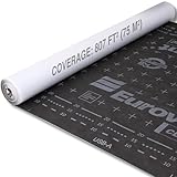 Breathable Membrane Roofing Underlay - Professional Grade 120 GSM - Roll 4.92x164 ft (1.5x50m) - 3 Layer Vapor Permeable Roof Underlayment Covers 807 ft² (75 m²) - for Homes, Sheds & Pitched Roofs