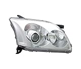 GV-ZONE headlight right side headlamp passenger side headlight assembly projector front light car lamp car light chrome lhd headlights compatible with toyota avensis 2003 2004 2005 2006 VP724P