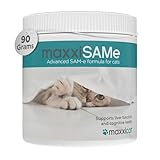 maxxipaws maxxiSAMe Advanced SAM-e Powder Supplement - Liver, Cognitive & Joint Support for Cats, 90g