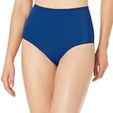 Amazon Essentials Women's High Waist Swim Bottom (Available in Plus Size), Deep Blue, 14
