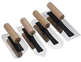 Japanese Venetian Plaster Finishing Trowel Set 4 PC Stainless Steel Art Paint Plastering Hand Tools