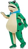 echden Inflatable Frog Costume Halloween Inflatables Costume Cosplay Costumes Fancy Dress Jumpsuit Outdoor Blow Up Suit Adult (frog)