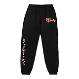 ELVIS PRESLEY Unisex's Official Merch Red/Black Logo Sweatpants, Large