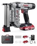 Electric Nail Gun, LINKNAL Cordless Brad Nailer Battery Powered,18 Gauge, 2×20V MAX Li-ion Batteries, Charger and 1000 Nails Included (L820-BN)