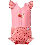 Splash About Baby Girls Happy Costume One Piece Swimsuit, Strawberry Field, 6-12 Months UK