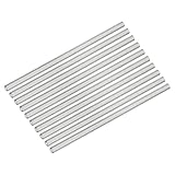 PATIKIL 8 Inch Glass Tubes, 10 Pack Borosilicate Long Glass Pipes Tubing Blowing Tube for Making DIY, Grey