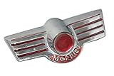 Enfield County Alloy Chrome Plated Morris Minor Script Rear Boot Badge Emblem Motif Unit