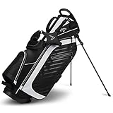 Callaway Golf Capital Prime 4.0 Stand Golf Bag, Black/White/Charcoal