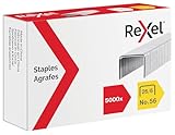 Rexel No.56 26/6 Staples for Standard Staplers, For Stapling Upto 20 Sheets, Use with Desktop Staplers and Pliers, 5000 Count (Pack of 1)