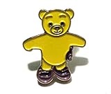 Teddy Bear Metal Enamel Miniature Pin Badge 19mm Brooch
