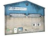 KX009-OO Low Relief Large Industrial Unit By Scale Model Scenery For OO Scale Model Railway Layouts & 1:76 Diecast Dioramas
