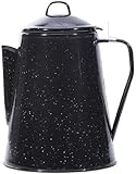 Mil-Tec Unisex - Adult Enamel M.Percolator Coffee Pot, Black, One Size
