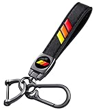 Annloysky Black Leather Car Keychain Metal Car Keyring Compatible with Toyota TRD Camry RAV4 Corolla Accessories, Keychain Keyring Family Present for Toyota Owners
