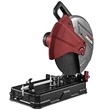 Lumber Jack MCS355 14" Metal Cutting Saw 2600W 355mm Abrasive Disc, 3600RPM Cross Cut, Adjustable Height Stop, Quick Release Clamping Mechanism