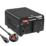 Cantonape 500W Voltage Transformer, 220/240 Volts to 110/120V Step Up Step Down Voltage Converter, UK to US & US to UK