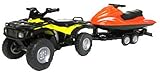 siku 2314, Quad with Trailer and Jet-Ski, 1:50, Metal,Plastic, Yellow,Red, Detachable trailer, Floating jet-ski