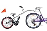 WeeRide Co Pilot Tagalong Trailer Child Bike Seat - Silver