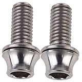 TOKIDNY 2pcs M5x12mm Titanium Alloy Screw for Bike Handle Riser Replacement for Old/broken Bike Screw