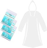 CHGANG 3 Pack Rain Poncho Waterproof Emergency Raincoats Adult With Hood For Camping,Fishing,Theme Parks,Festivals