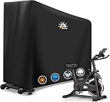 Zettum Exercise Bike Cover 600D PU Waterproof Bike Covers for Outside Storage Heavy Duty Bicycle Covers for Merach, Wenoker, Upright Bicycle, Elliptical Bike Cover All-Weather Protection