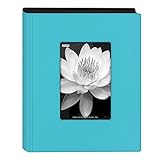 Pioneer Photo Albums Mini Frame Cover Photo Album, Polyvinyl Chloride (PVC), Aqua Blue, 4" x 6"