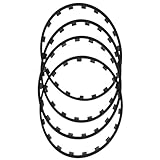 KLZWCP 16-20" Alloy Wheel Edge Ring Rim Protectors, 4 Piece Set Universal Car Wheel Rim Protectors Nylon Anti-Scratch Strip, Anti-Collision Anti-Scratch Car Refit Trims Kit(Size:19 inch,Color:Black)