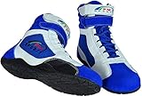 Adult New Karting//Race/Rally/Track Boots with Synthetic Leather/Suede & Mash panel (White Blue, UK 11 / EU 46)