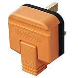 Permaplug Orange Mains UK Heavy Duty Plug UK Top 13A 13 Amp Fused 3 Pin(1)