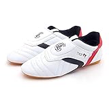 fayengan Taekwondo Shoes, Unisex Taekwondo Boxing Kung Fu Tai Chi Sport Gym Shoes For Children Adults (Color : White, Size : 35 EU)