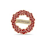 Official Royal British Legion Lest We Forget Poppy Wreath Badge