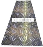 Aluminium 5 bar tread plate 1000mm x 100mm x 2mm