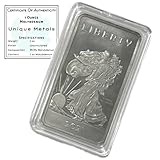 Molybdenum Bar w/COA - 1 oz One Troy Ounce .999 Pure Bullion Bar with Walking Liberty Design and Certificate of Authenticity