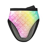 Kuilepa Fish Scale Print Mini Silicone Oven Mitts Heat and Slip Resistant Kitchen Mittens,Short Oven Gloves for Safe Cooking Baking & Grill,5.9"X5.9",1 Pc