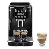 De'Longhi Magnifica ECAM222.20.B, Automatic Coffee Machine with Milk Nozzle, Bean to Cup Espresso Machine with 4 One-Touch Recipes, Soft-Touch Control Panel, 1450W, Black