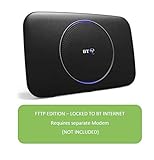 BT Smart Hub 2 FTTP Router, Wi-Fi, Ethernet, Fibre Optic, Dual Band, 2.4 GHz, 5 GHz, Can Be Connected To, Recommended For Home Use