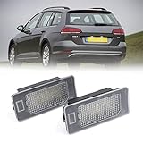 2X LED License Number Plate Lights for VW Golf MK6 MK7 Plus P/assat B6 B7 Polo T/iguan Touran Touareg Sharan J/etta Canbus Error Free Rear Led Tag Lamps
