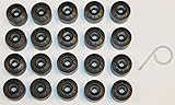 Genuine VW Volkswagen Engraved Alloy Wheel Bolt Cap Covers 17mm Includes Locking Nut Covers and Removal Tool